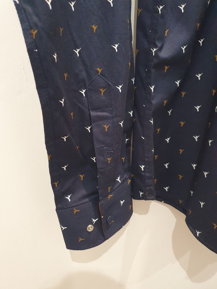 Chemise Valence bleu marine Taille S (taille petit) - photo numéro 3