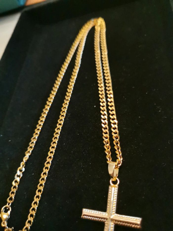 Collier et pendentif spirituel croix chrétienne - photo numéro 3
