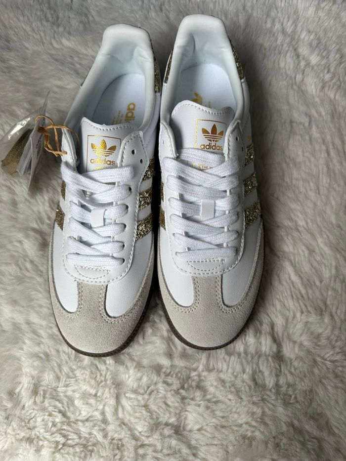 Adidas Samba pailleté doré - photo numéro 4