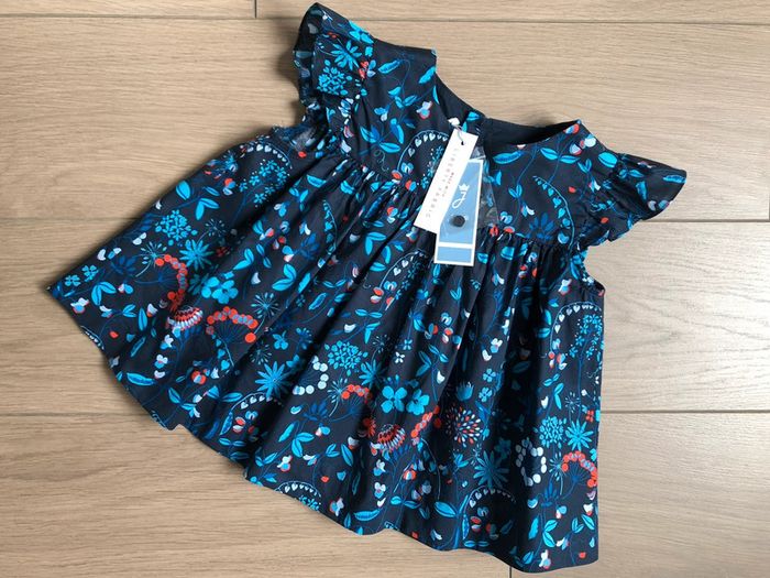 Blouse en Liberty Maynard's garden Jacadi T-36 mois - photo numéro 2