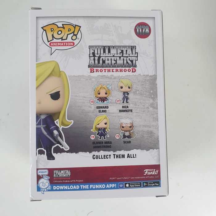 Funko pop - Fullmetal Alchemist Brotherhood - Olivier Armstrong with Sword - photo numéro 3