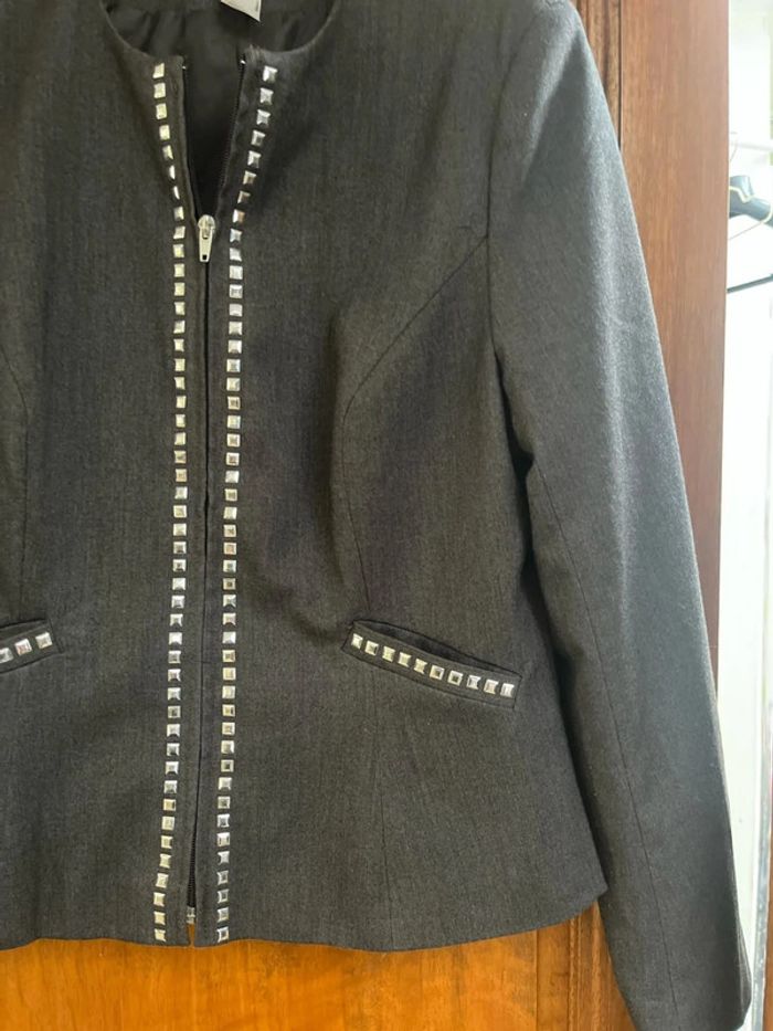 Veste grise Bonprix Collection taille 42 - photo numéro 2