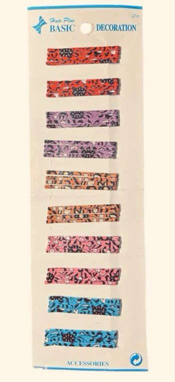 X10 Barrettes Cheveux Multicouleurs Hair Plus Basic Decoration