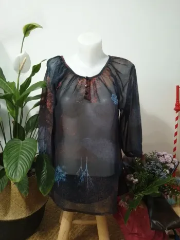 Tunique légèrement transparente Sirup taille S - 100% polyester