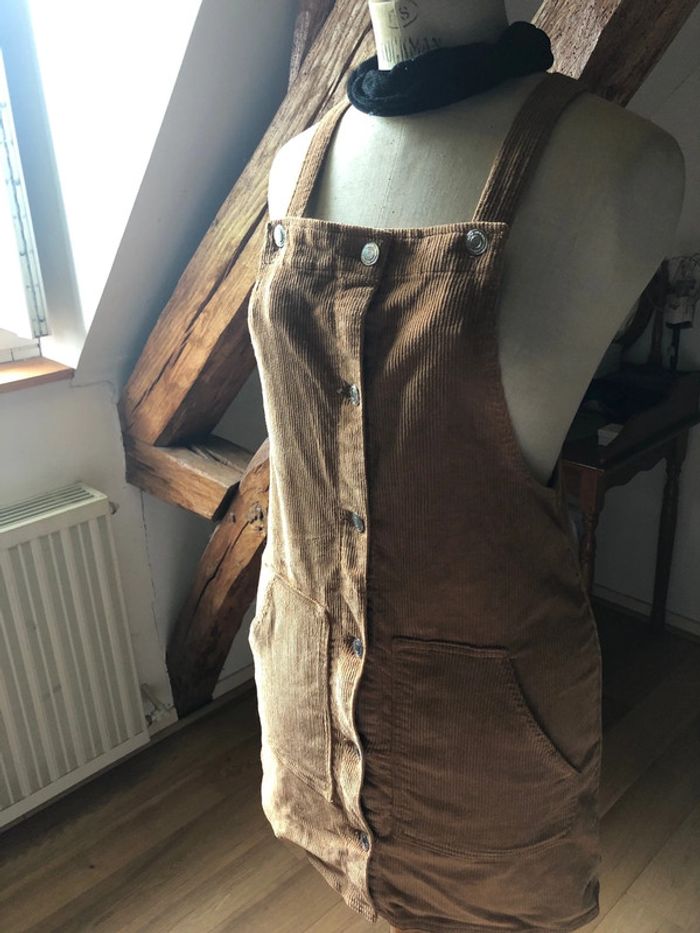 Robe côtelée caramel taille xs