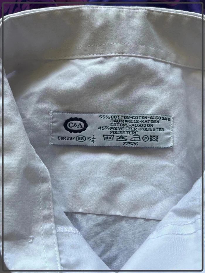 Chemise taille 39 us = 38 marque C&A - photo numéro 3