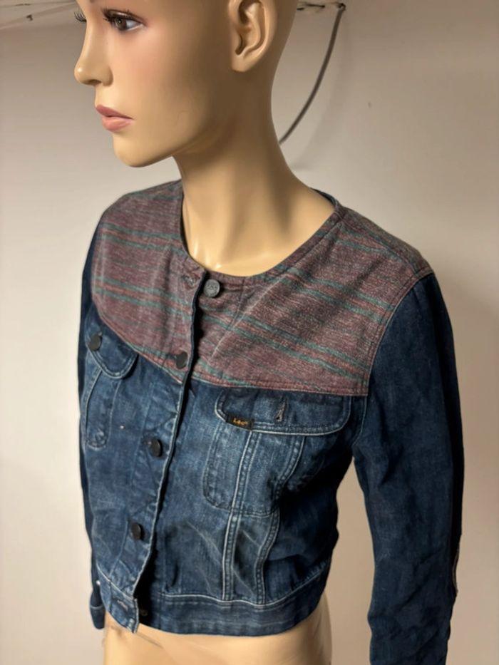 Veste en Jean Lee - Taille XS - Bleu et Violet - photo numéro 6