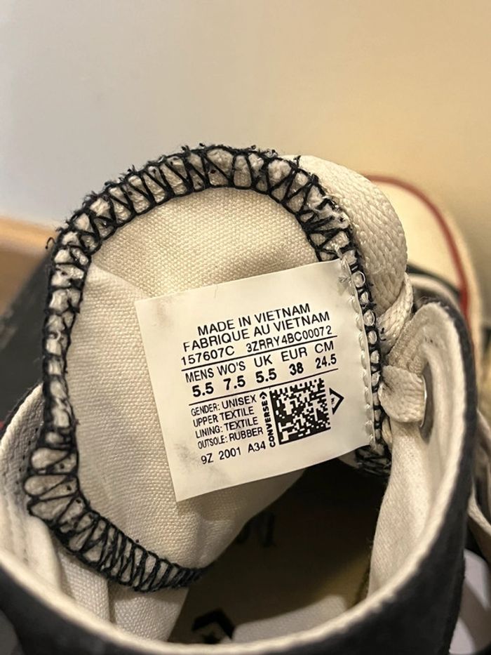 baskets montantes converse chuck taylor all stars taille 38 - photo numéro 6
