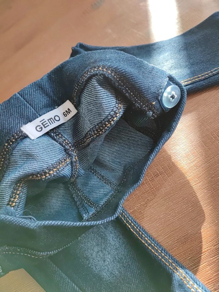Legging jean bleu 6 mois - photo numéro 3