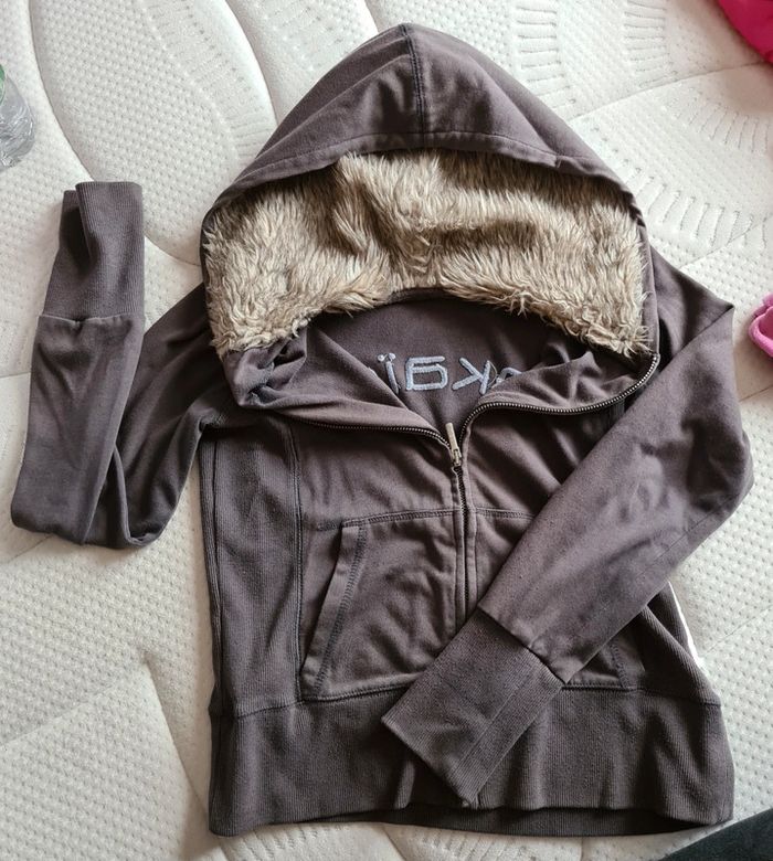 Gilet à capuche fille Okaidi