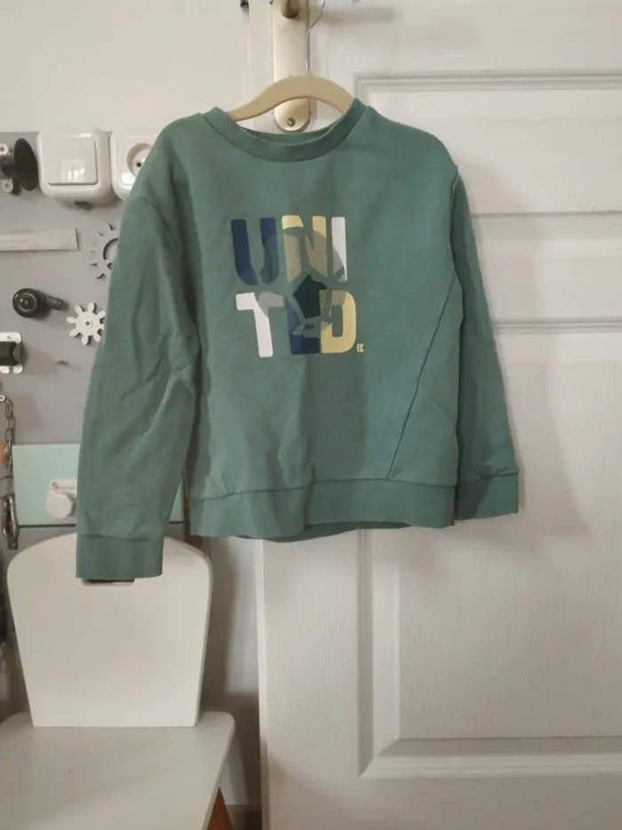 Pull vert 5 ans