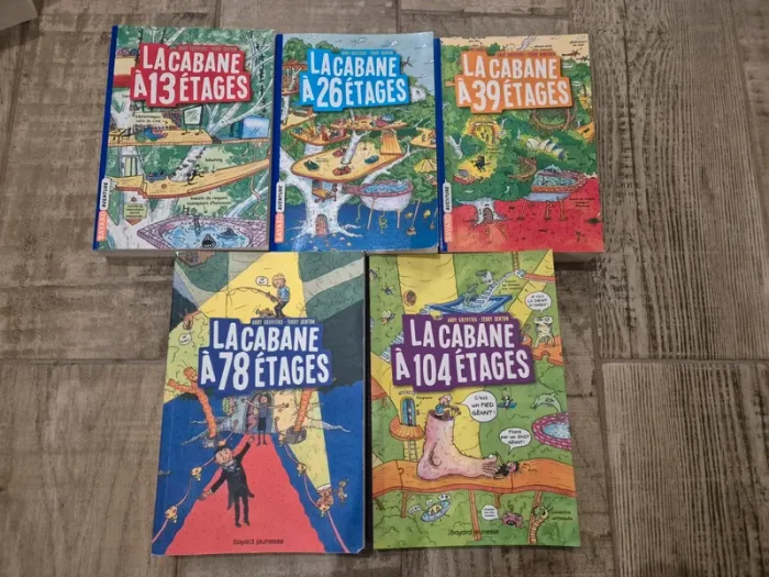 Lot de 5 romans la cabane à 13 / 26 / 39 / 78 / 104 étages