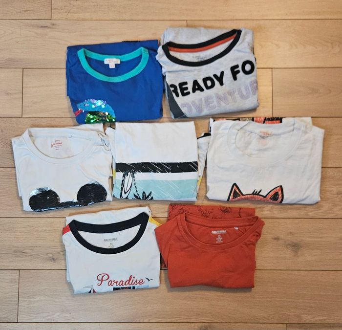 Lot de 7 T shirt manches courtes 10 ans Du Pareil au Même + Orchestra
