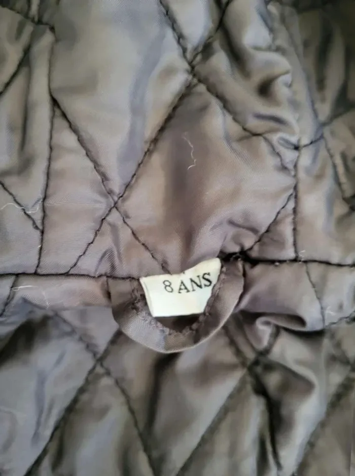 Manteau  Enfant chaud Fille Taille  8  ans  noir très bon état - photo numéro 6