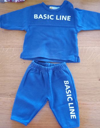 Ensemble jogging bleu