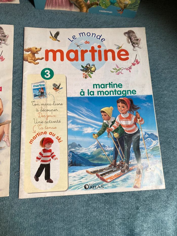 Lot de 4 livres fascicules Martine édition atlas et gommettes - photo numéro 3