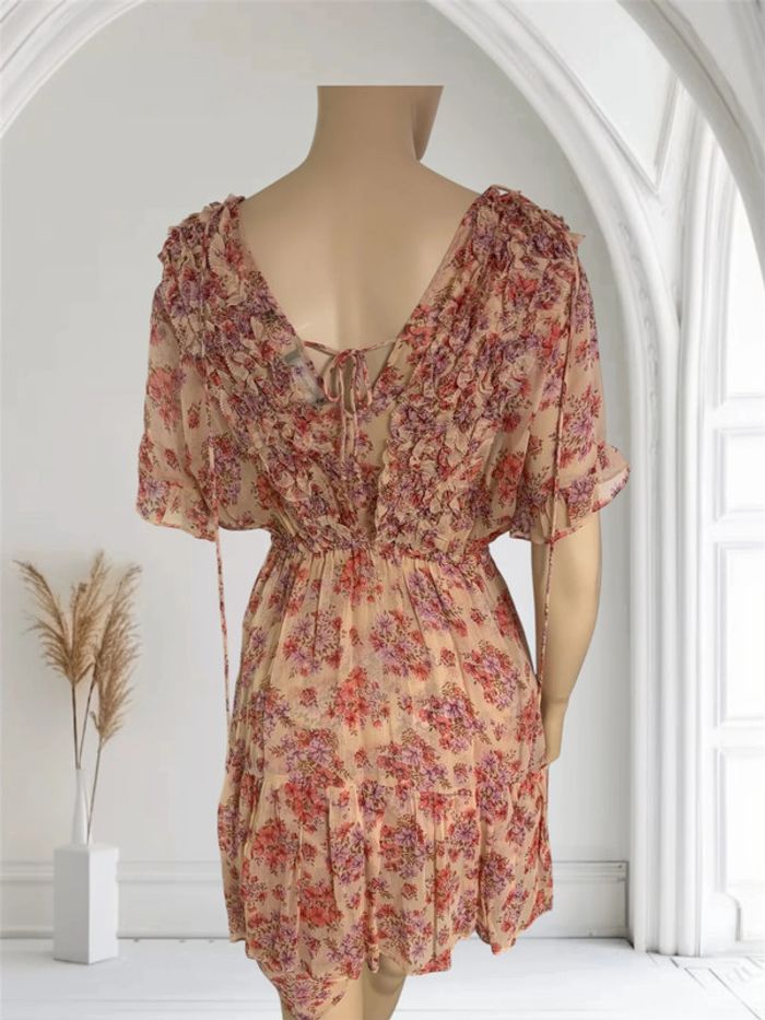 Magnifique robe fleuris entièrement doublée the kooples neuve taille 1 - photo numéro 11