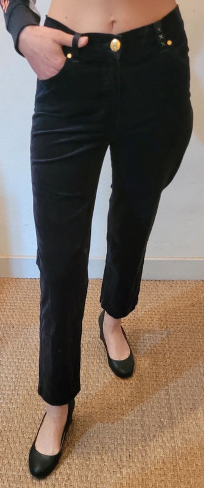 Pantalon en velours gris foncé, Dismero, US28 - photo numéro 2