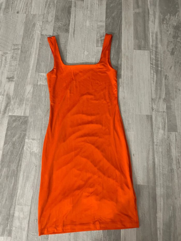 robe moulante orange neworker