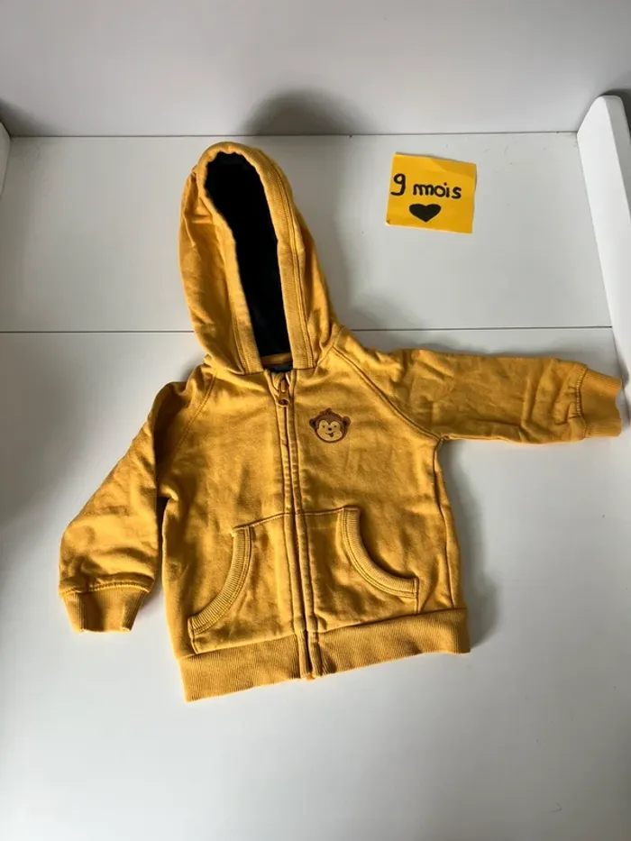 Gilet zippé bébé garçon 9 mois