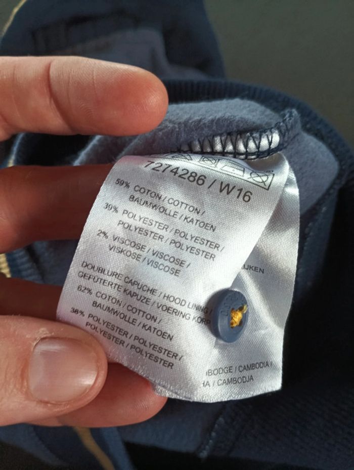 Sweat léger à capuche Garçon 6 mois Player - photo numéro 4