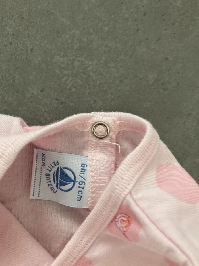 Lot ensemble barboteuse Combishort short vêtement été bébé fille 6 mois - photo numéro 5