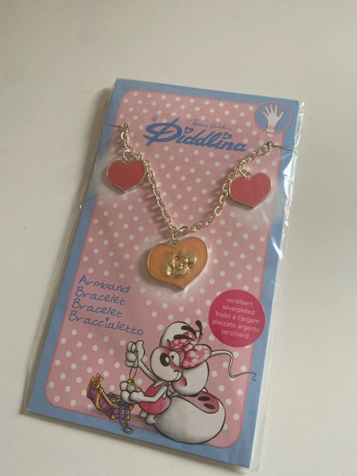 Bracelet à breloques cœurs Diddl Diddlina