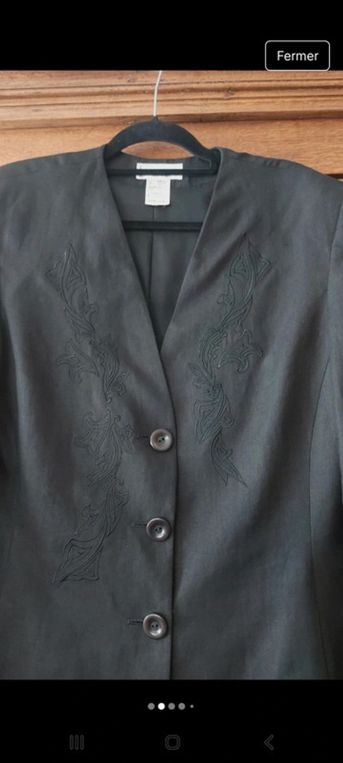 Blazer Synonyme de Georges Rech t 46 en lin - photo numéro 2