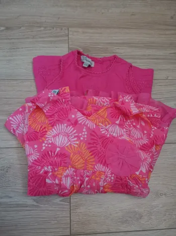 Lot de 2 robes d'été fille 1 an