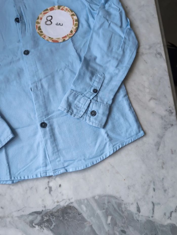 Chemise bleue 8 ans - photo numéro 3