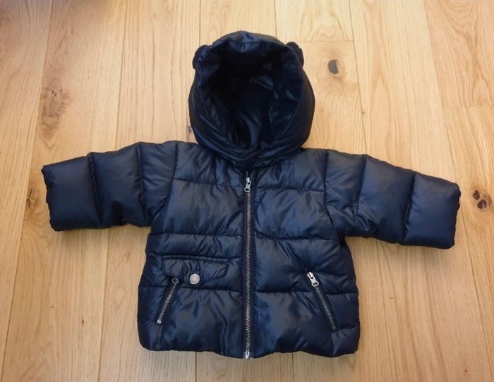 Doudoune noire plume et duvet 3 mois - photo numéro 2