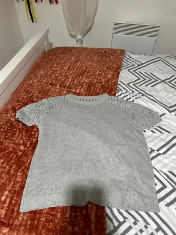 Top en maille gris