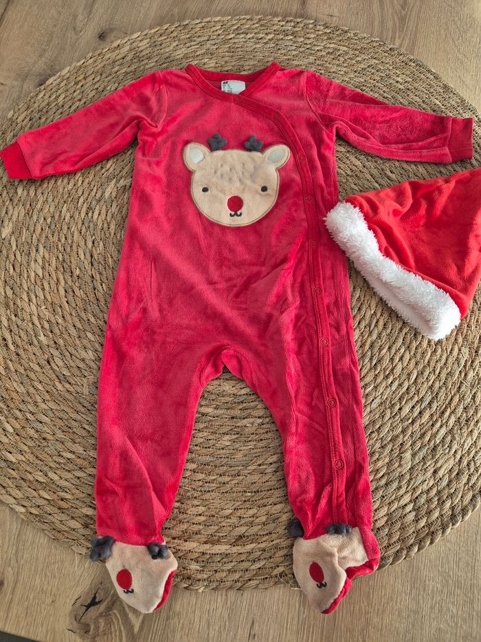 Grenouillère "petit renne de Noël" fille 12 mois H&M