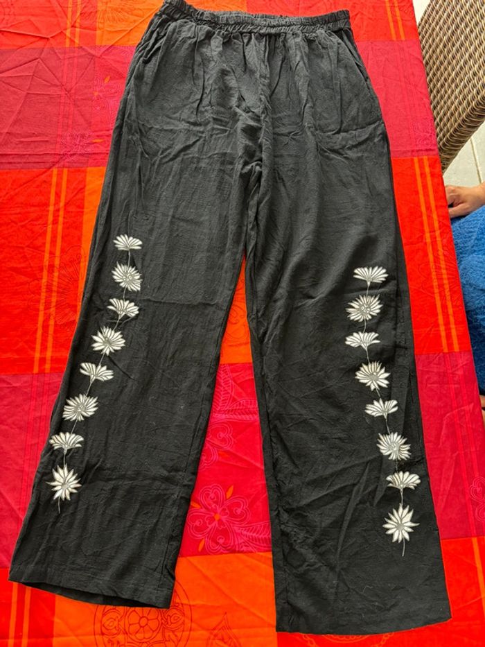 Pantalon fleurs SHEIN femme xl