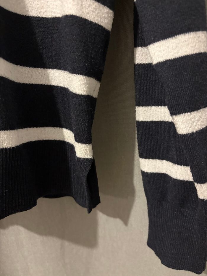 pull marinière col v - photo numéro 5