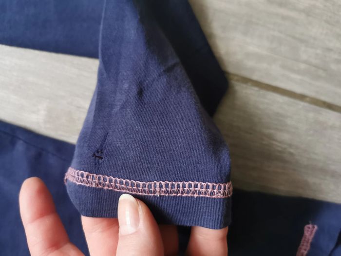 T-shirt bleu marine 9th avenue manches longues - photo numéro 5