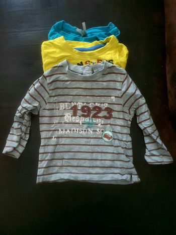 4 tee-shirts manches longues 18 mois