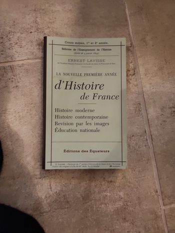 Livre : La nouvelle 1ere année d'histoire de France