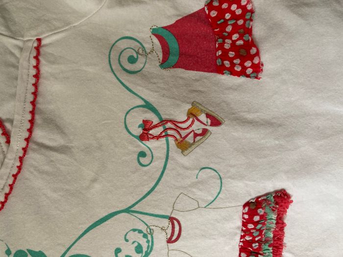 Tee-shirt avec vêtements en tissus taille 18 mois - photo numéro 2