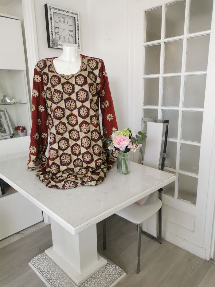 🤎🤍Magnifique Robe Oriental Perlé 🤎🤍 - photo numéro 4