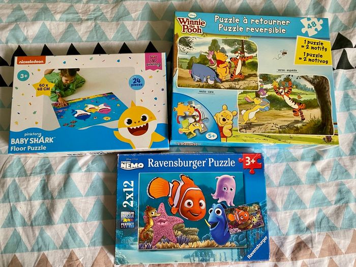Lot de 3 puzzles