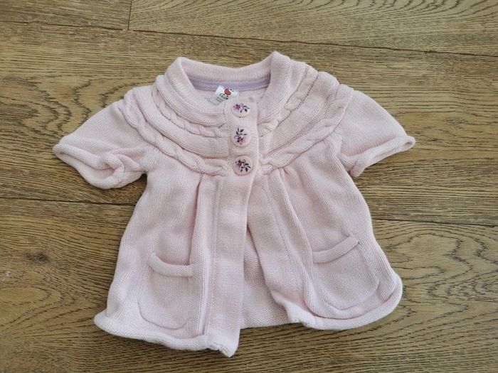 Gilet rose 6 mois MC