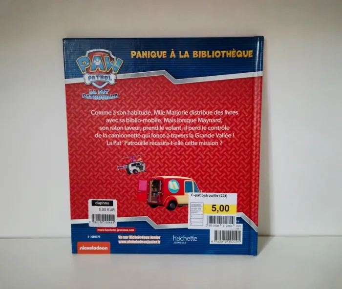 Livre pat patrouille "panique a la bibliothèque " - photo numéro 2