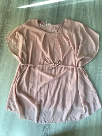 T-shirt tunique rose
