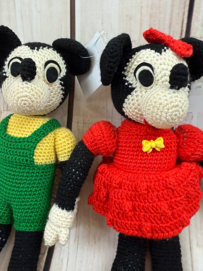 Peluches Disney Vintage import Japon Mickey & Minnie - photo numéro 7