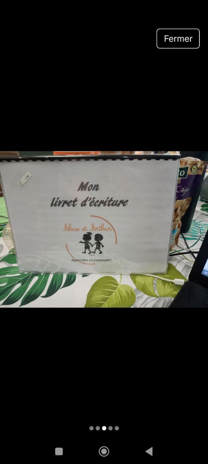 Lot écriture enfant Montessori - photo numéro 2