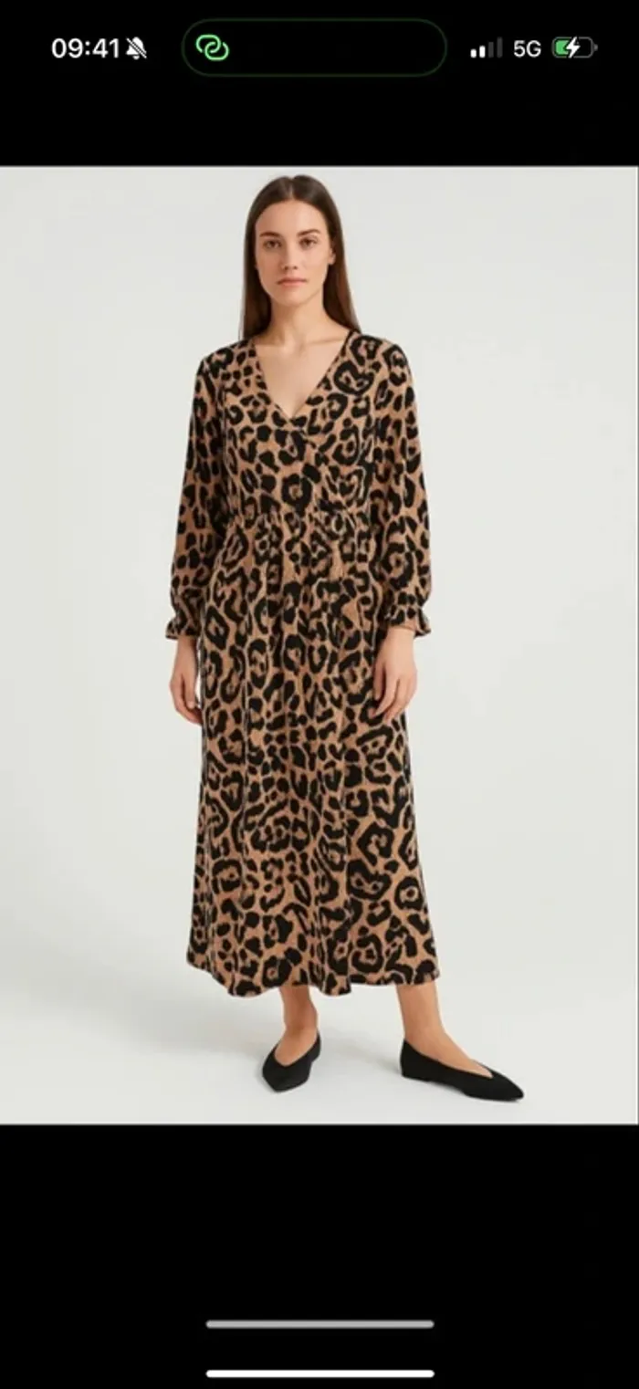 Magnifique robe leopard taille xl tres bonne etat