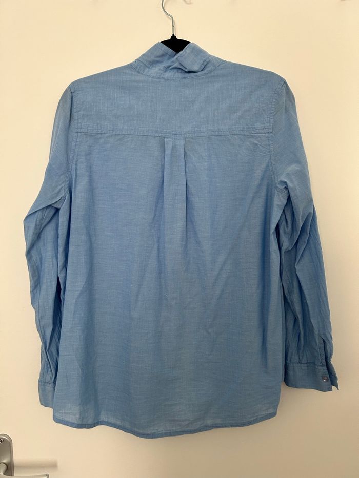 Chemise femme unie légère bleu ciel LaHalle 40 - photo numéro 2