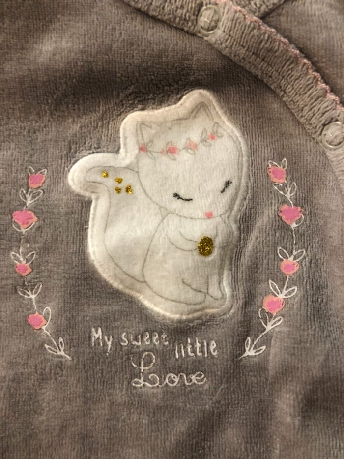 Pyjama velours 3 mois - photo numéro 3