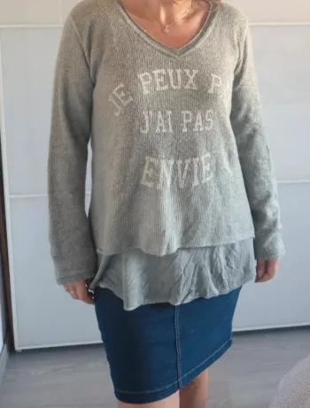 Pull  mohair made in Italy taille L